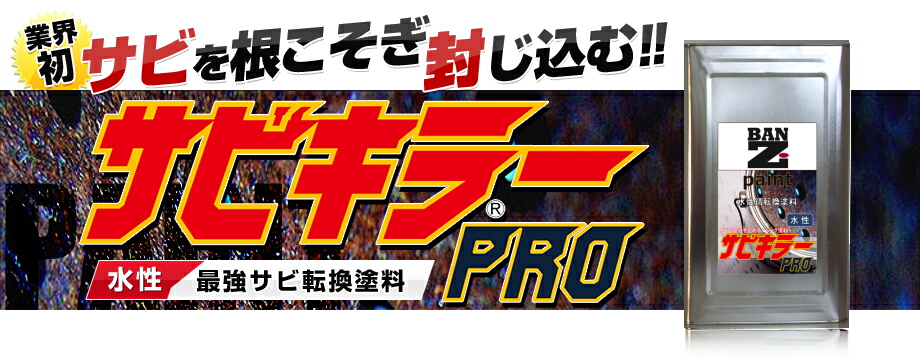 さび落とし 錆止め 困難な時は錆転換剤 塗料のサビキラープロ 水性 速乾